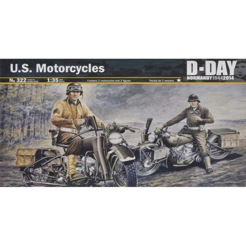 (IT0322S) 이탈레리 1/35 US Motorcycles Normandy 1944