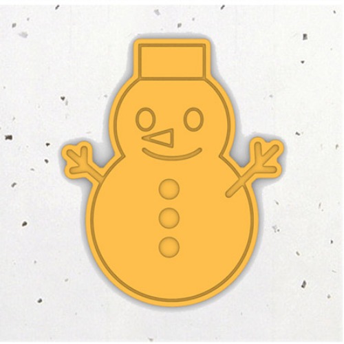 크리스마스 눈사람3 - 3D쿠키커터 모양틀 쿠키틀 스탬프 쿠키만들기 떡케이크