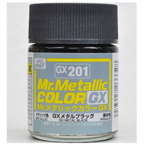 군제 락카 도료 GX201 메탈 블랙 18ml