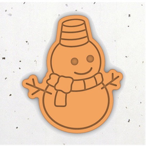 크리스마스 눈사람4 - 3D쿠키커터 모양틀 쿠키틀 스탬프 쿠키만들기 떡케이크