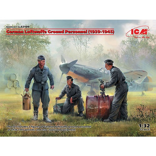 (ICM32109) 1/32 German Luftwaffe Ground Personnel (1939-1945)