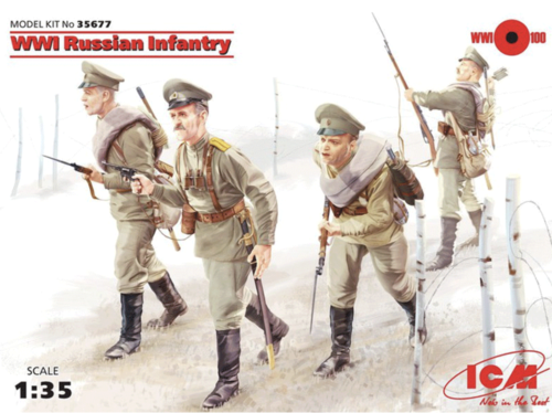 (ICM35677) 1/35 WWI Russian Infantry