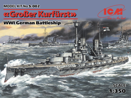 (ICMS002) 1/350 Großer Kurfürst WWI German Battleship