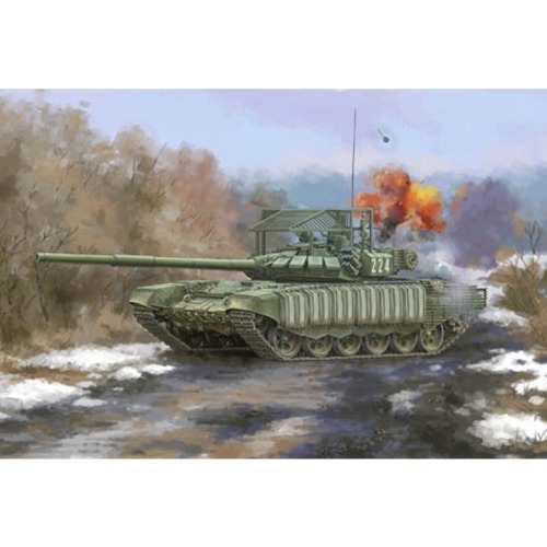 (TRU09610) 트럼페터 1/35 Russian T-72B3 with 4S24 Soft Case ERA Grating Armour