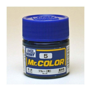 군제 락카 도료 C005 블루 유광 10ml