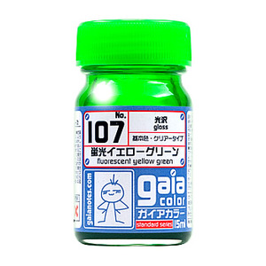 가이아노츠 Gaia-107 형광 옐로우 그린 유광 15ml