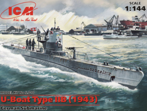 (ICMS010) 1/144 U-Boat Type IIB (1943) German Submarine