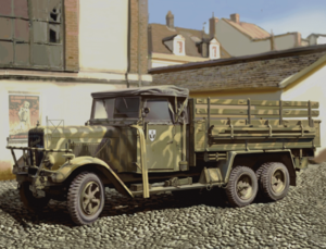 (ICM35466) 1/35 Henschel 33 D, WWII German Army Truck