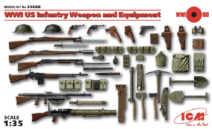 (ICM35688) 1/35 WWI US Infantry Weapon and Equipment