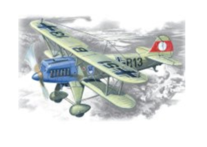(ICM72193) 1/72 Heinkel He 51A-1 German Biplane Fighter
