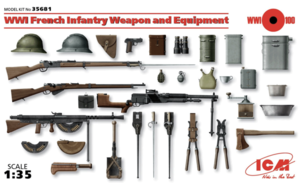 (ICM35681) 1/35 WWI French Infantry Weapon and Equipment