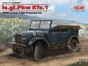(ICM35581) 1/35 le.gl.Pkw Kfz.1 WWII German Light Personnel Car