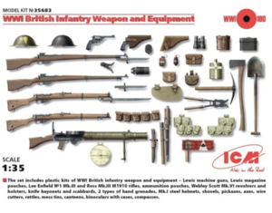 (ICM35683) 1/35 WWI British Infantry Weapon and Equipment