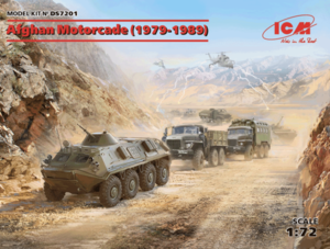 (ICMDS7201) 1/72 Afghan Motorcade (1979-1989) URAL-375D URAL-375A ATZ-5-375 BTR-60PB