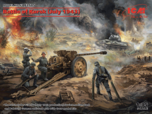 (ICMDS3505) 1/35 Battle of Kursk (July 1943) T-34-76 (early 1943) Pak 36(r) with Crew