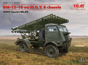 (ICM35591) 1/35 BM-13-16 on W.O.T. 8 chassis, WWII Soviet MLRS