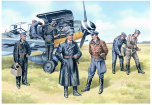 (ICM48082) 1/48 German Luftwaffe Pilots and Ground Personnel (1939-1945)