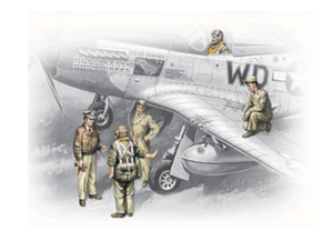(ICM48083) 1/48 USAAF Pilots and Ground Personnel (1941-1945)