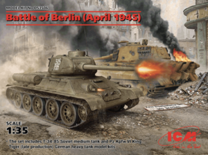(ICMDS3506) 1/35 Battle of Berlin (April 1945) T-34-85 King Tiger