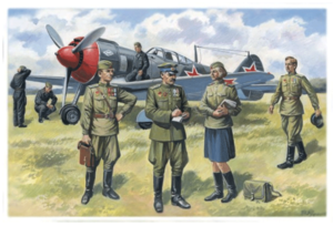 (ICM48084) 1/48 Soviet Air Force Pilots and Ground Personnel (1943-1945)