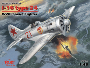(ICM48097) 1/48 I-16 type 24 WWII Soviet Fighter