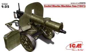 (ICM35676) 1/35 Soviet Maxim Machine Gun (1941)