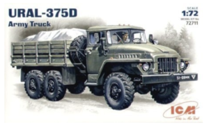 (ICM72711) 1/72 URAL-375D Army Truck
