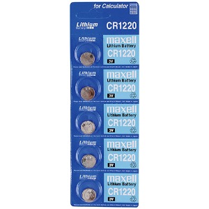 맥셀 리튬 코인건전지 배터리 3V CR1220 (5개)