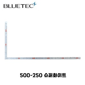 블루텍 직각자 스테인리스 500x250mm 슈퍼화이트 BJ500-250S