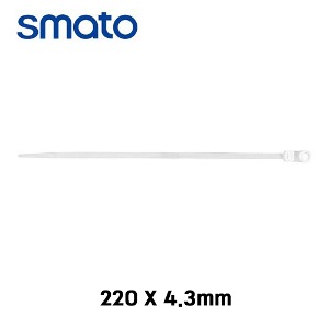 스마토 마운터블 헤드타이 미니 백색 220x4.3mm 케이블타이 100EA MH22