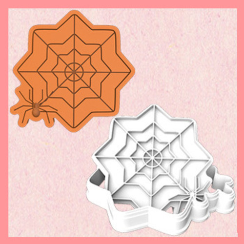 거미와 거미줄 - 3D쿠키커터 모양틀 쿠키틀 스탬프 쿠키만들기 떡케이크