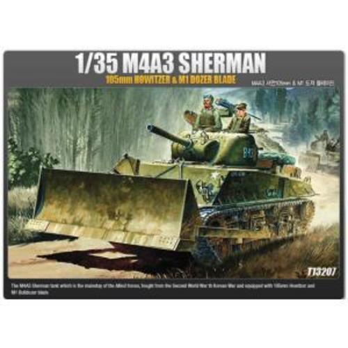 (ACA13207) 아카데미 1/35 미국 M4A3 셔먼 105mm &amp; M1 도져 블레이드
