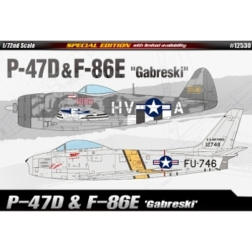 (ACA12530) 아카데미 1/72 P-47D &amp; F-86E 가브레스키 스페셜 에디션