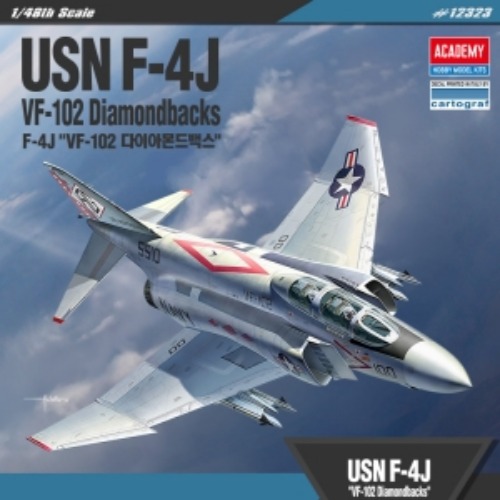 (ACA12323) 아카데미 1/48 미해군 F-4J VF-102 다이아몬드백스