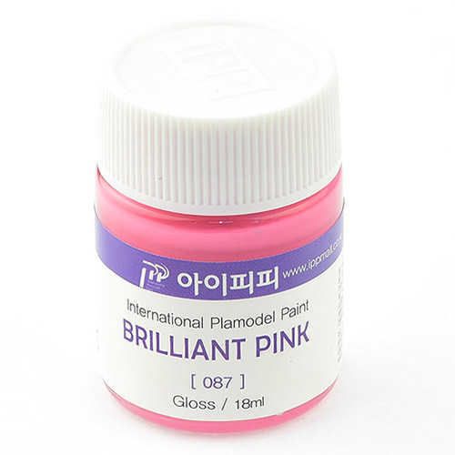 아이피피IPP 락카 도료 IPP-087 브릴리언트 핑크 유광 18ml (가이아노츠 016 동일)