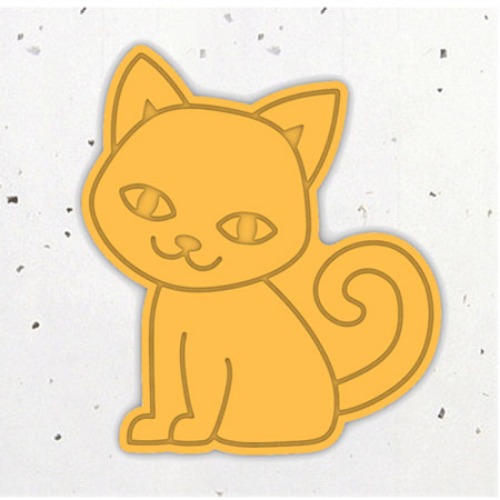 할로윈 고양이1 - 3D쿠키커터 모양틀 쿠키틀 스탬프 쿠키만들기 떡케이크