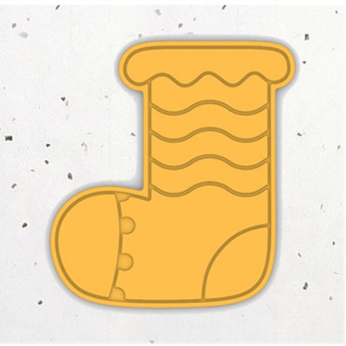 크리스마스 양말4 - 3D쿠키커터 모양틀 쿠키틀 스탬프 쿠키만들기 떡케이크