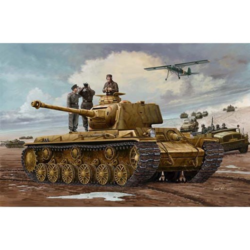 (TRU00366) 트럼페터 1/35 German Pz. Kpfm KV-1 756(r) Tank