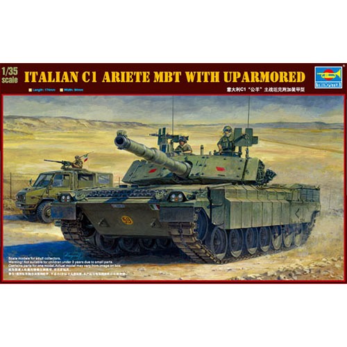 (TRU00394) 트럼페터 1/35 Italian C1 Ariete MBT with up armored