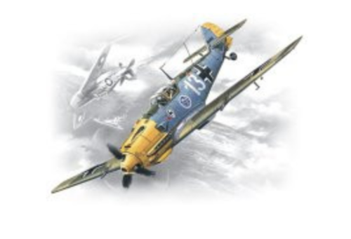 (ICM72131) 1/72 Messerschmitt Bf 109E-3 WWII German Fighter