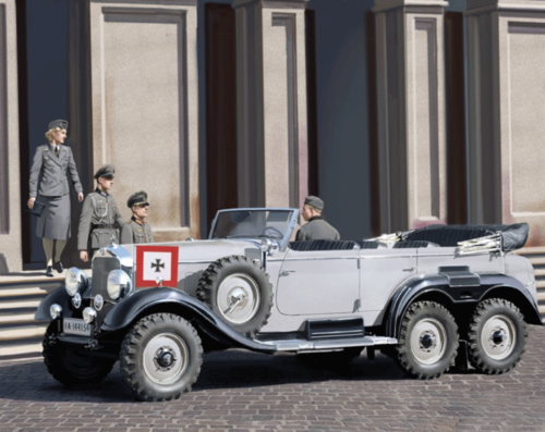 (ICM35531) 1/35 G4 (1939 production) German Car with Passengers (4 figures)