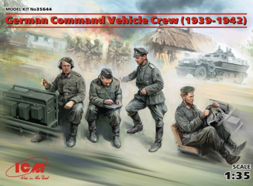 (ICM35644) 1/35 German Command Vehicle Crew (1939-1942)