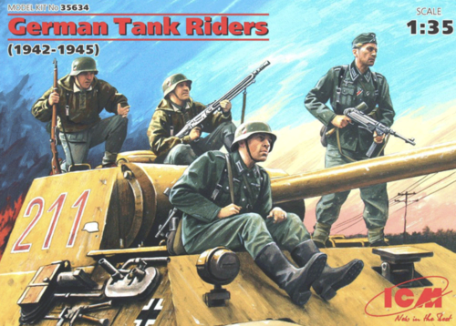 (ICM35634) 1/35 German Tank Riders (1942-1945)