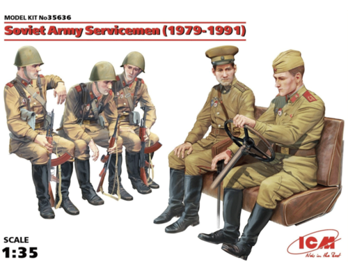 (ICM35636) 1/35 Soviet Army Servicemen (1979-1991)