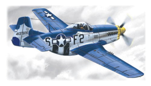 (ICM48151) 1/48 Mustang P-51D-15 WWII American Fighter