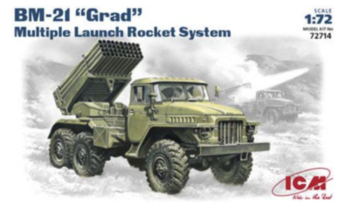 (ICM72714) 1/72 BM-21 Grad Multiple Launch Rocket System