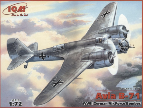 (ICM72163) 1/72 Avia B-71 WWII German Air Force Bomber