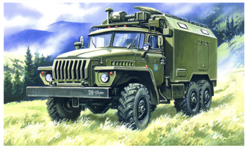 (ICM72612) 1/72 URAL-43203, Command Vehicle