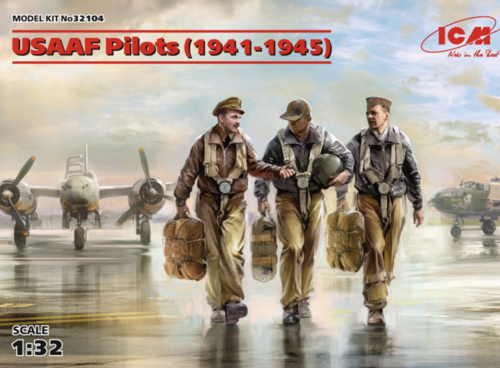 (ICM32104) 1/32 USAAF Pilots (1941-1945) (3 figures)