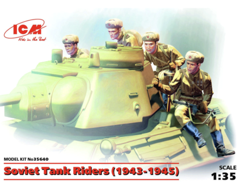 (ICM35640) 1/35 Soviet Tank Riders (1943-1945)